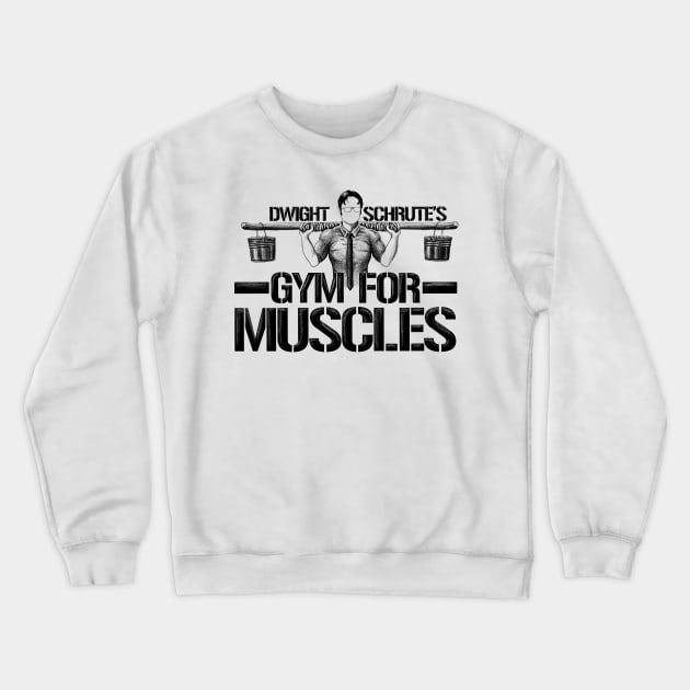 Dwight Schrute’s Gym for Muscles Crewneck Sweatshirt by mattleckie